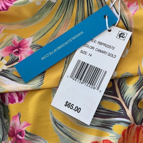 Bleu Rod‎ Beattie Paradiso High Waist Draped Tie Bikini Bottoms - Picture 4 of 8